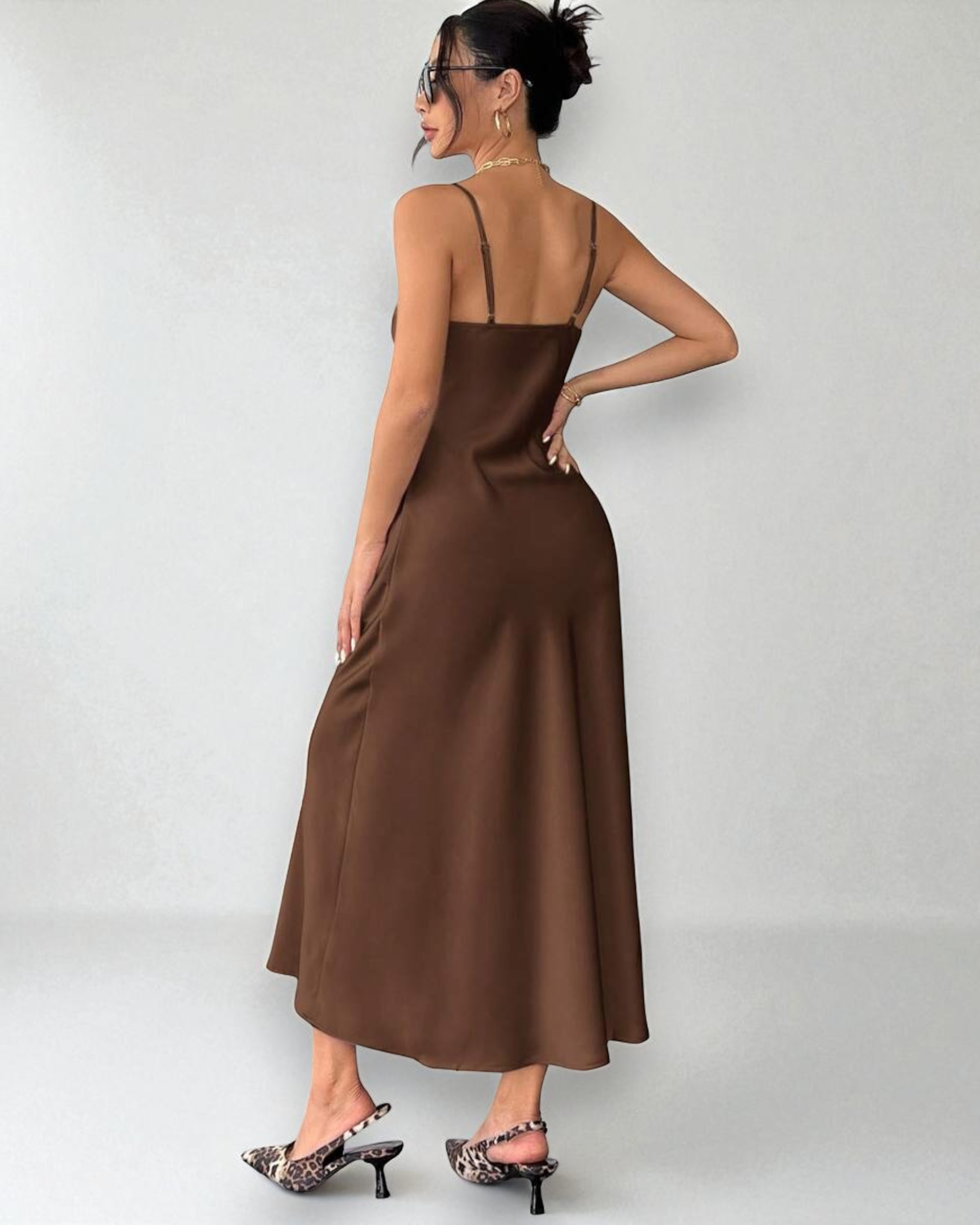 Liora™ | Celeste Satin Swing Dress