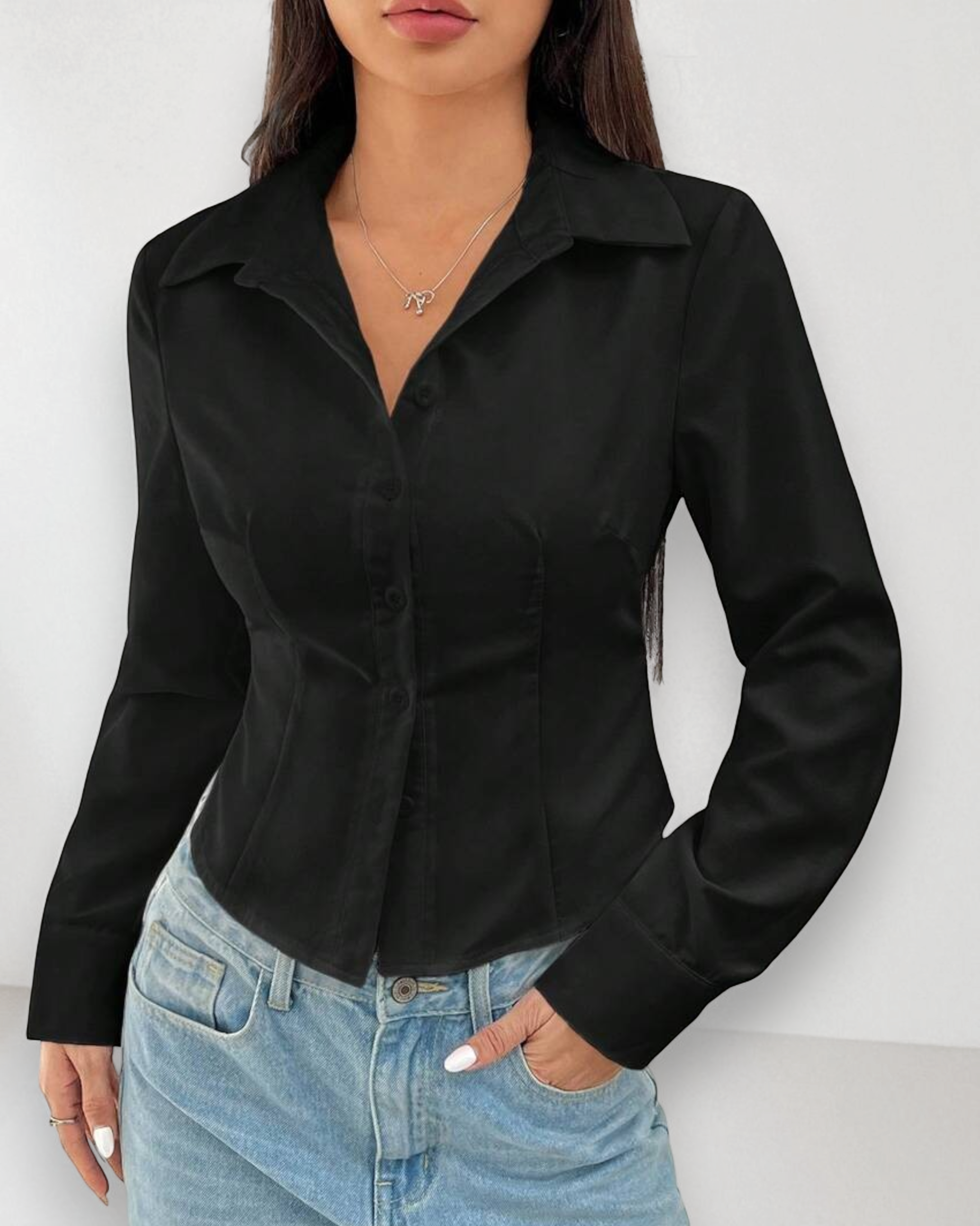 Liora™ | Petite Tailored Elegance Shirt