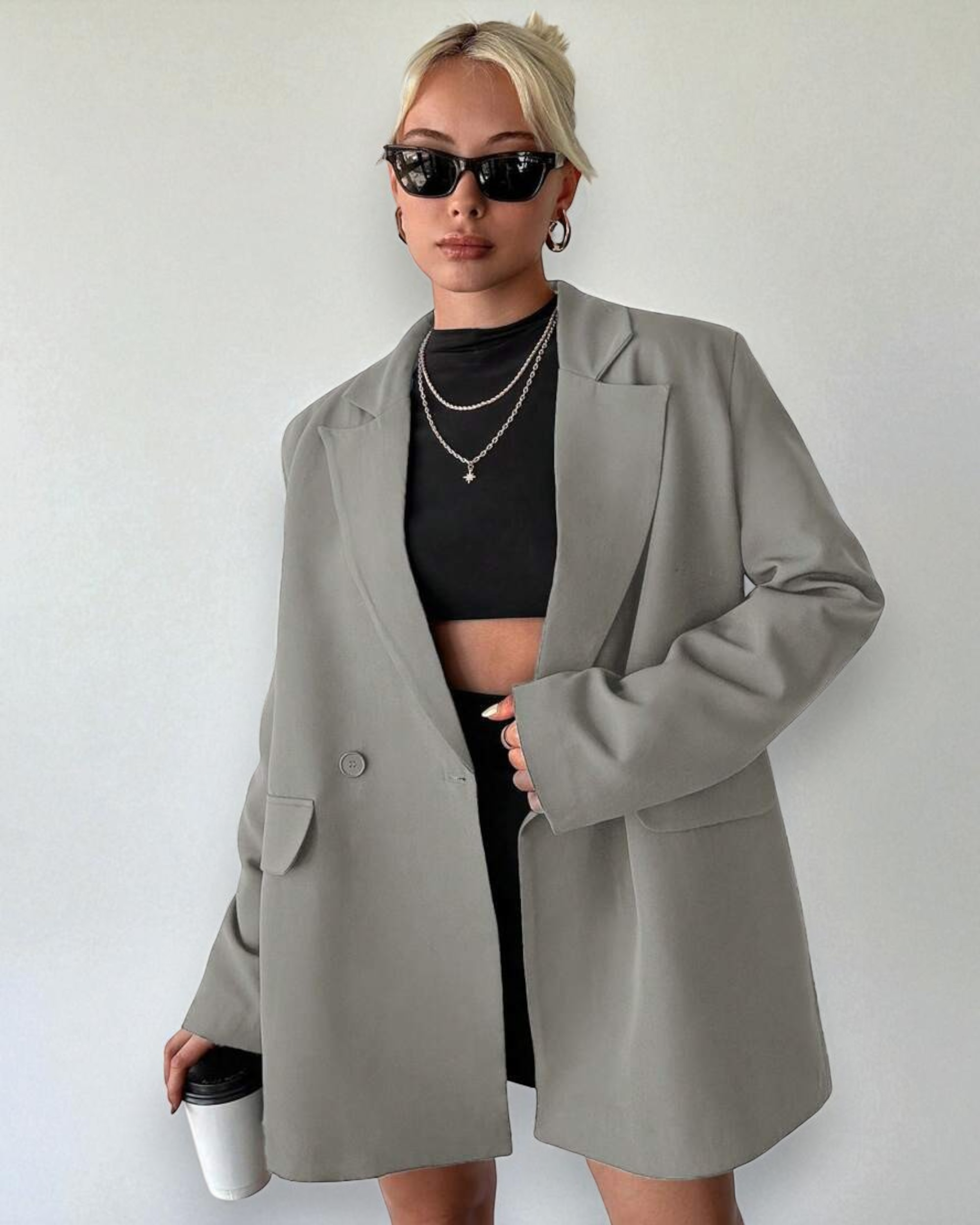Liora™ | RueChic Double-Breasted Pocket Blazer