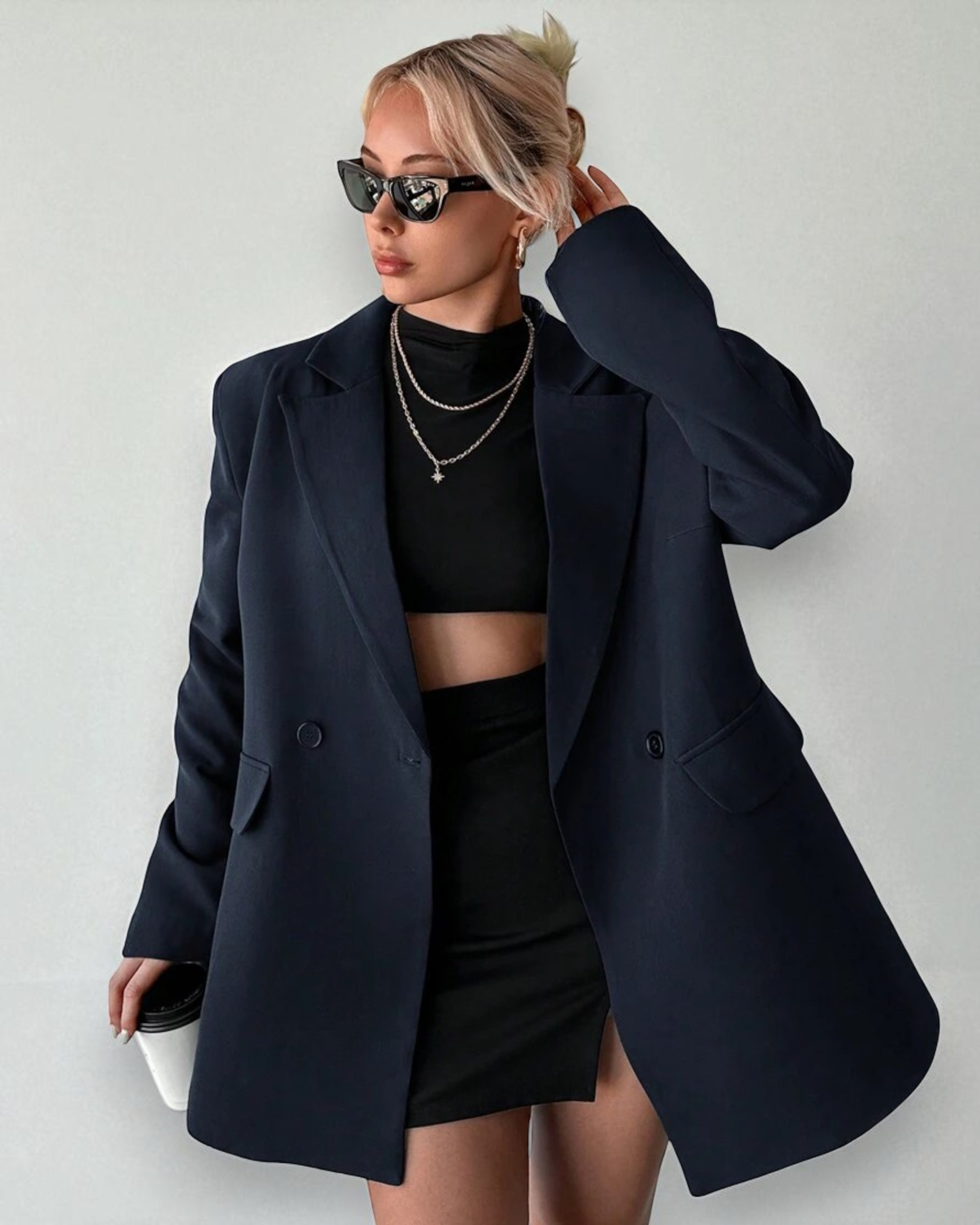 Liora™ | RueChic Double-Breasted Pocket Blazer
