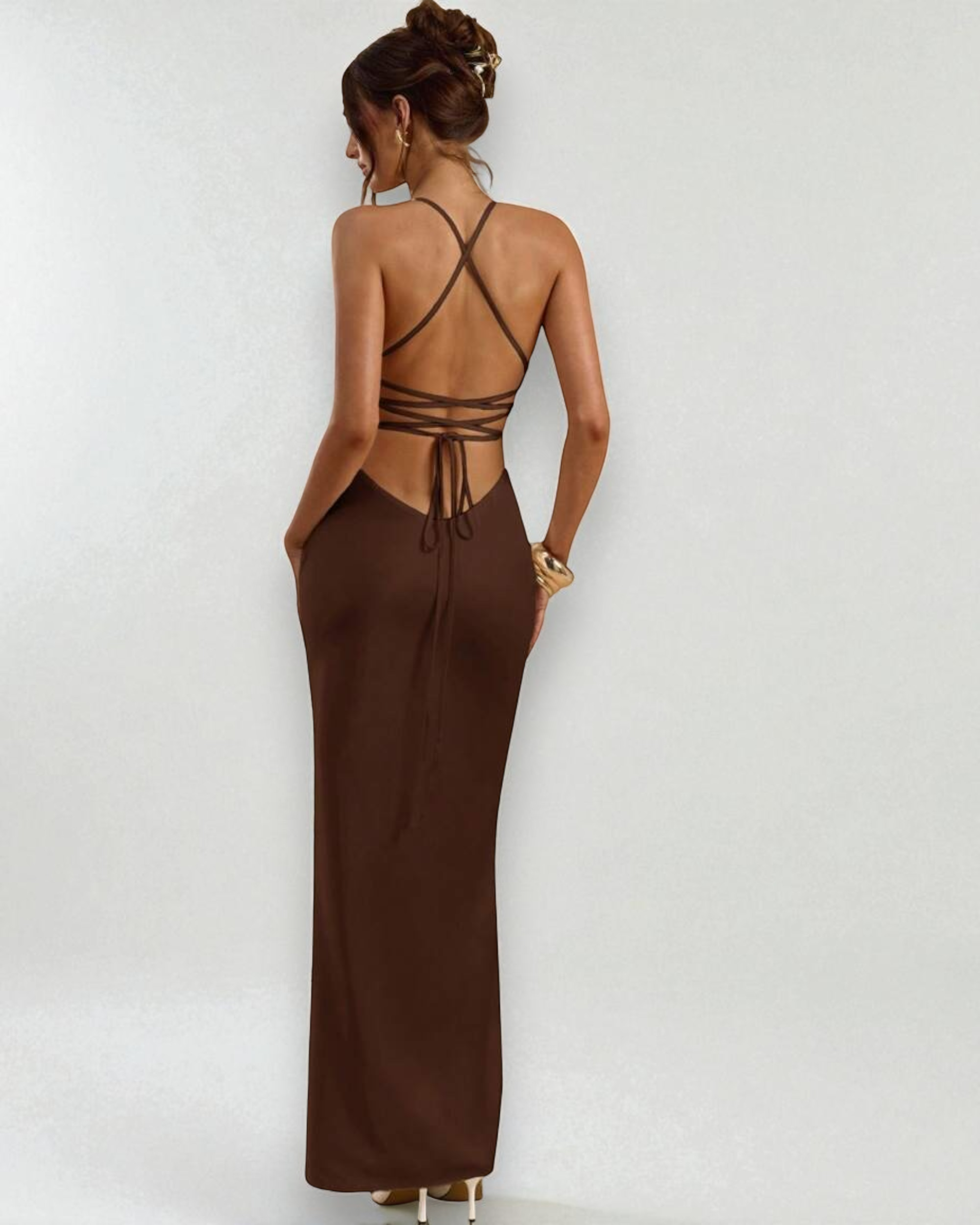 Liora™ | Selene Satin Mermaid Maxi Dress