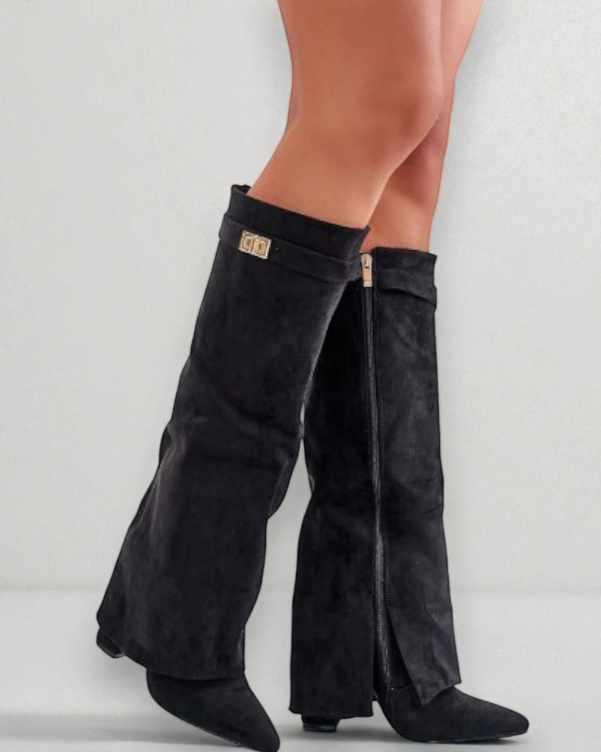 Liora™ | Flap-Detail High Boots