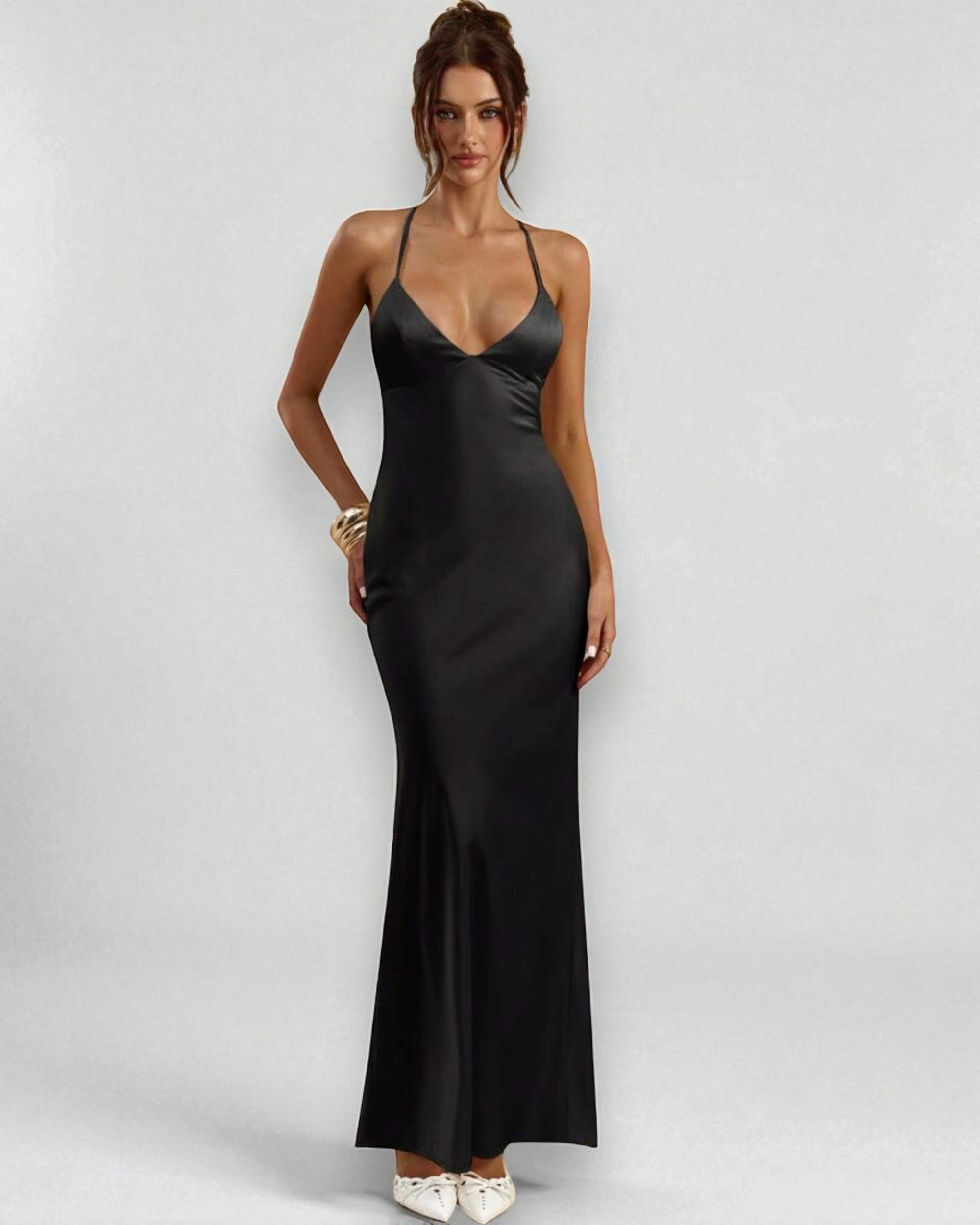 Liora™ | Selene Satin Mermaid Maxi Dress