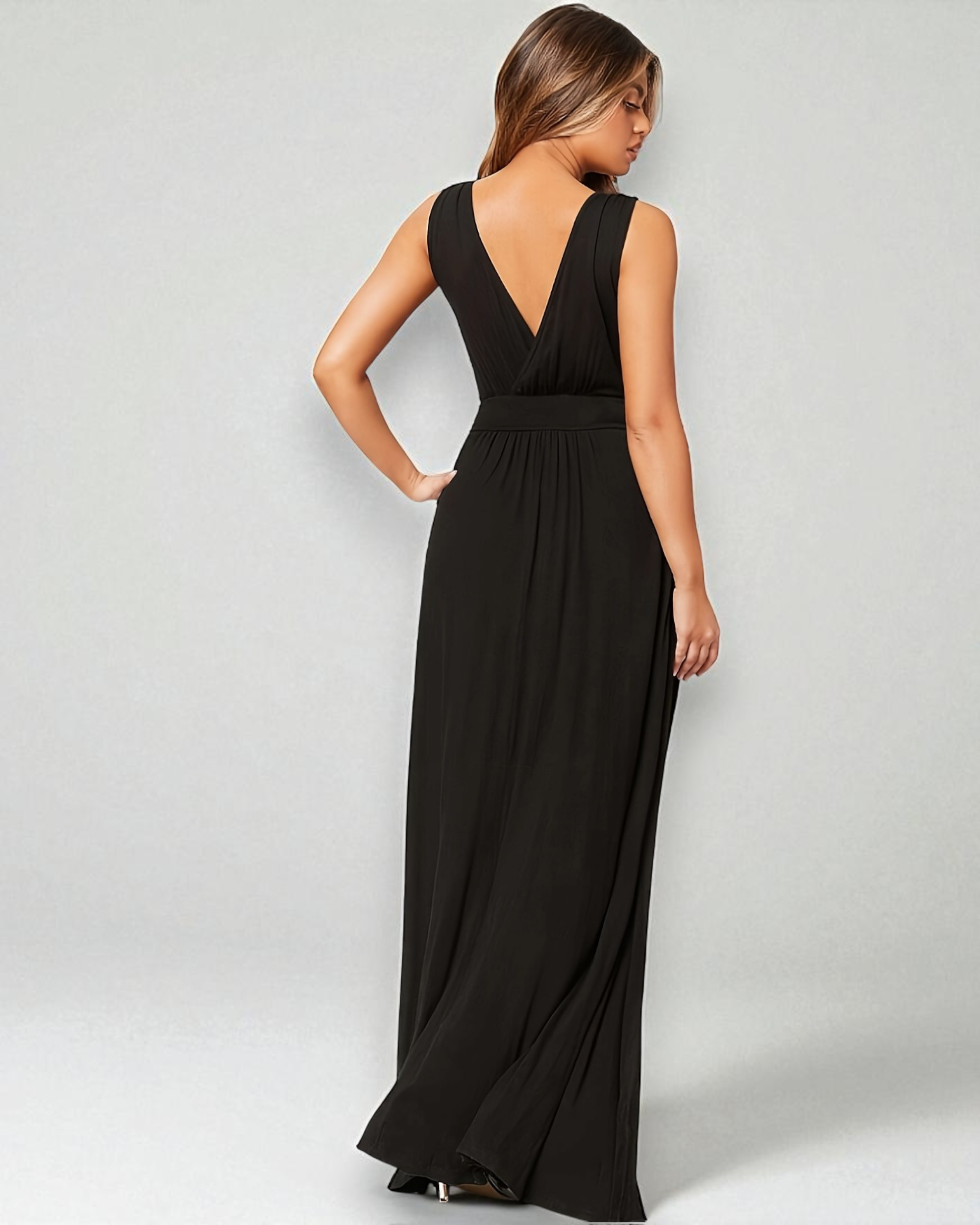 Liora™ | Vivienne V-Neck A-Line Dress