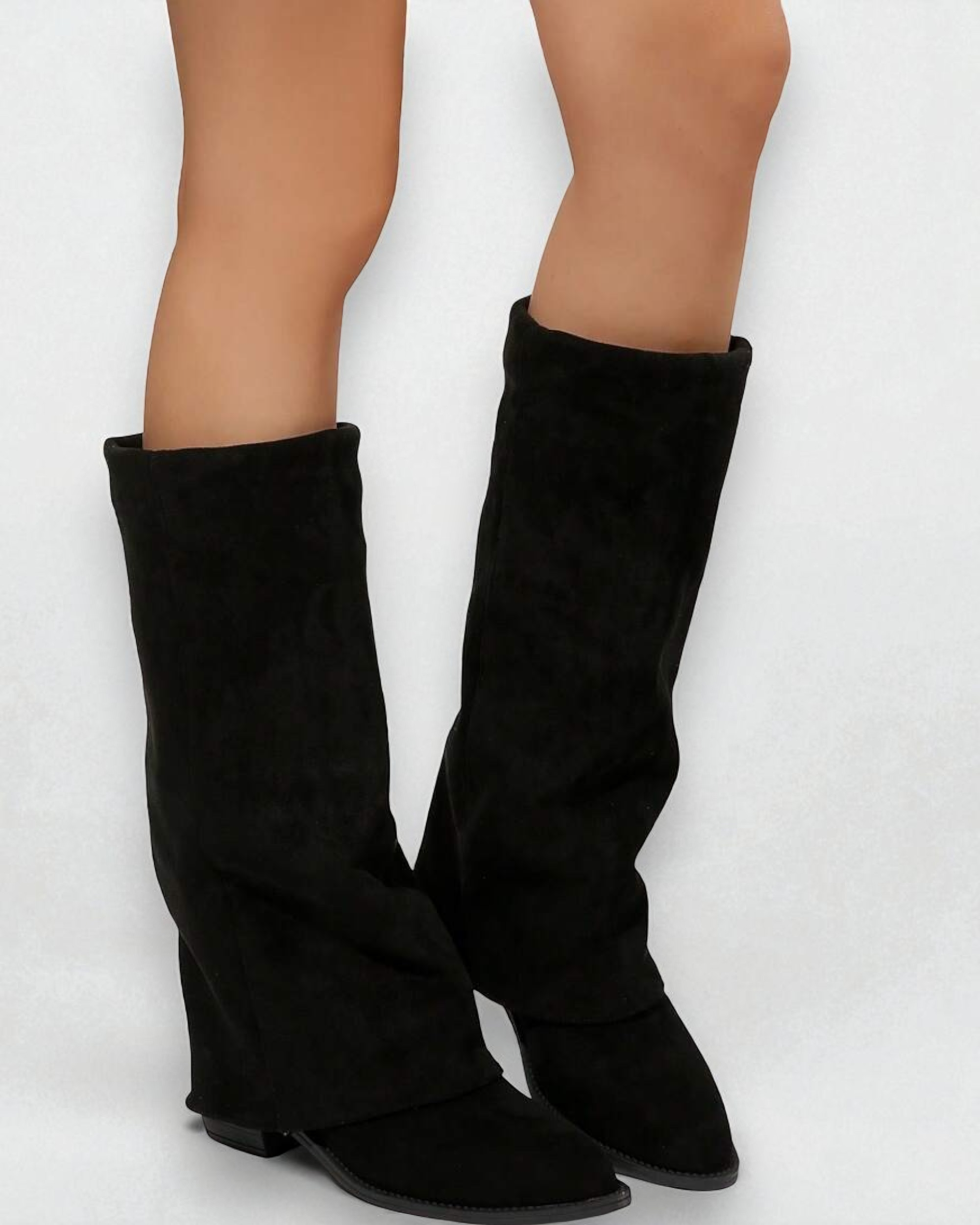 Liora™ | Ruched Over-the-Knee Block Heel Boots