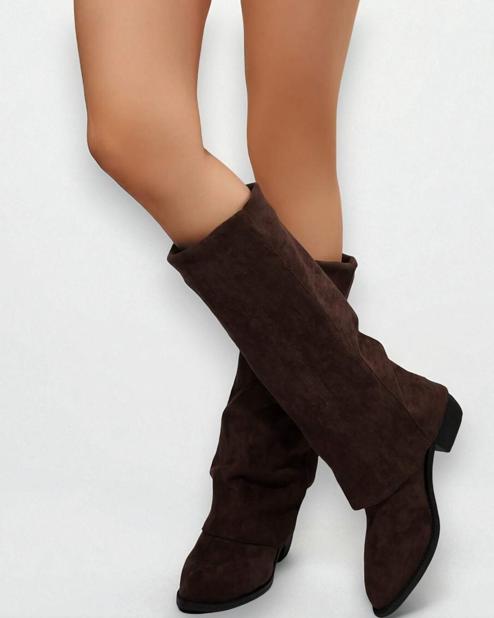 Liora™ | Ruched Over-the-Knee Block Heel Boots