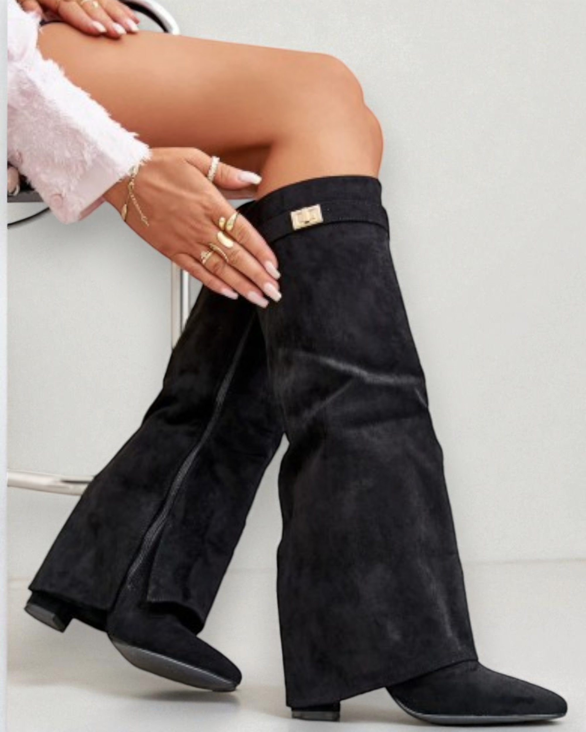 Liora™ | Flap-Detail High Boots