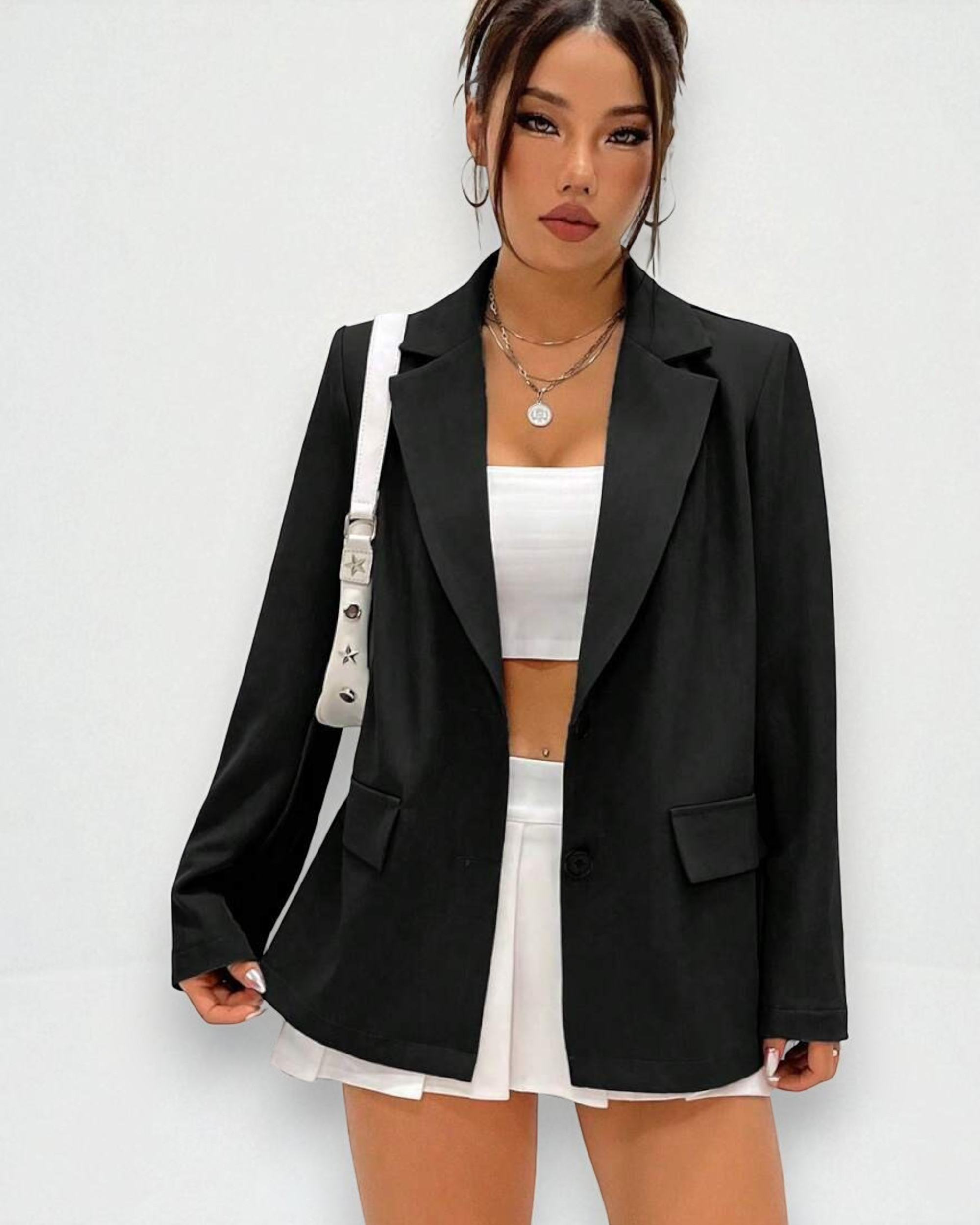 Liora™ | Flirla Tailored Collar Blazer