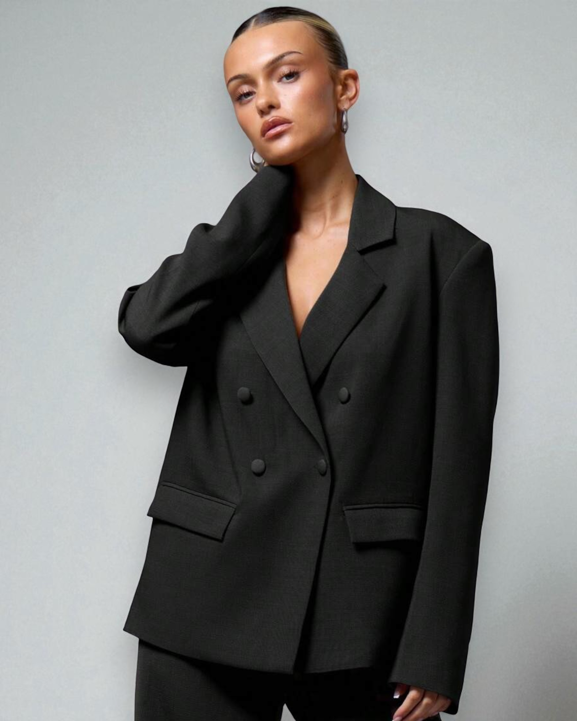 Liora™ | Double-Breasted Oversized Blazer