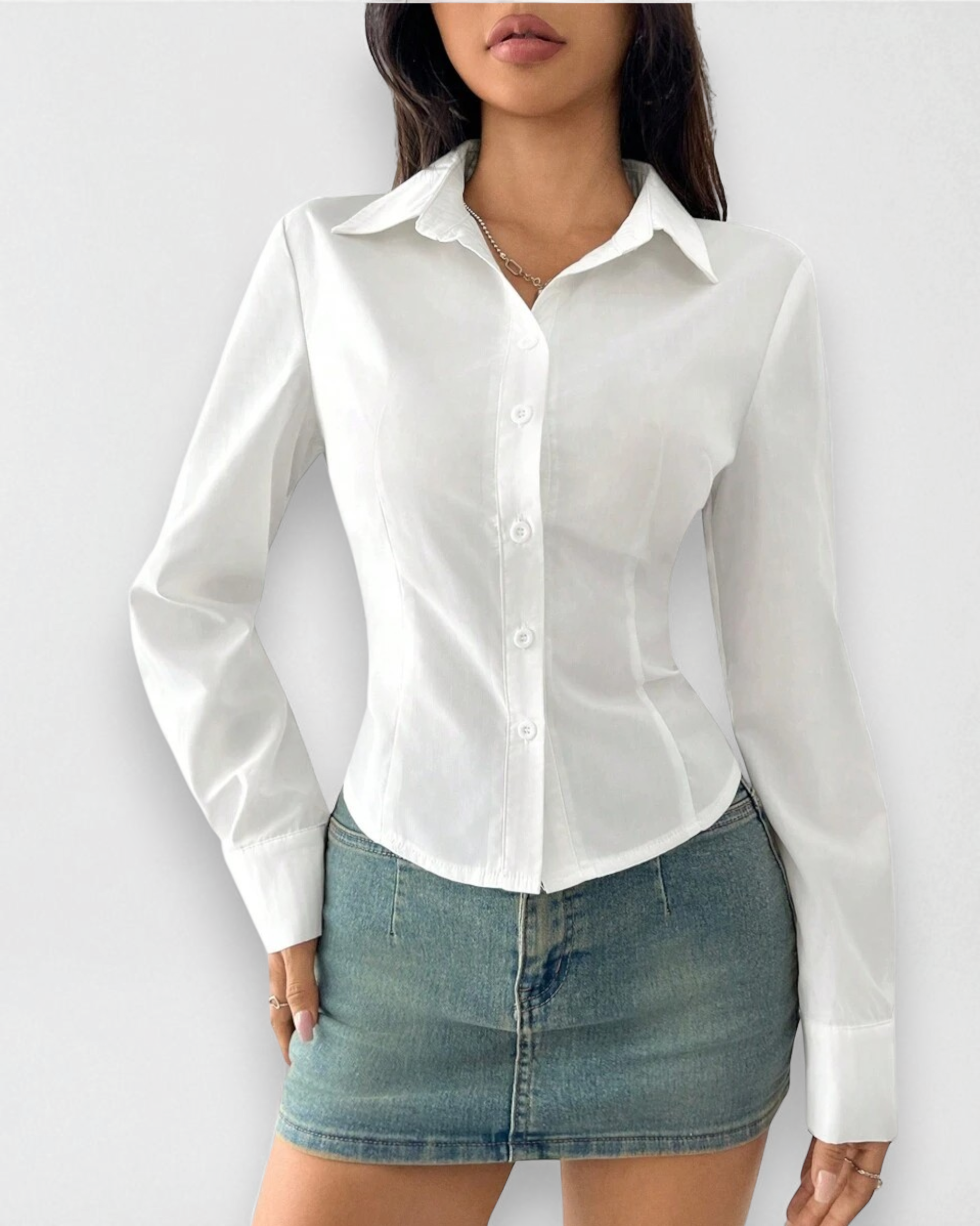 Liora™ | Petite Tailored Elegance Shirt