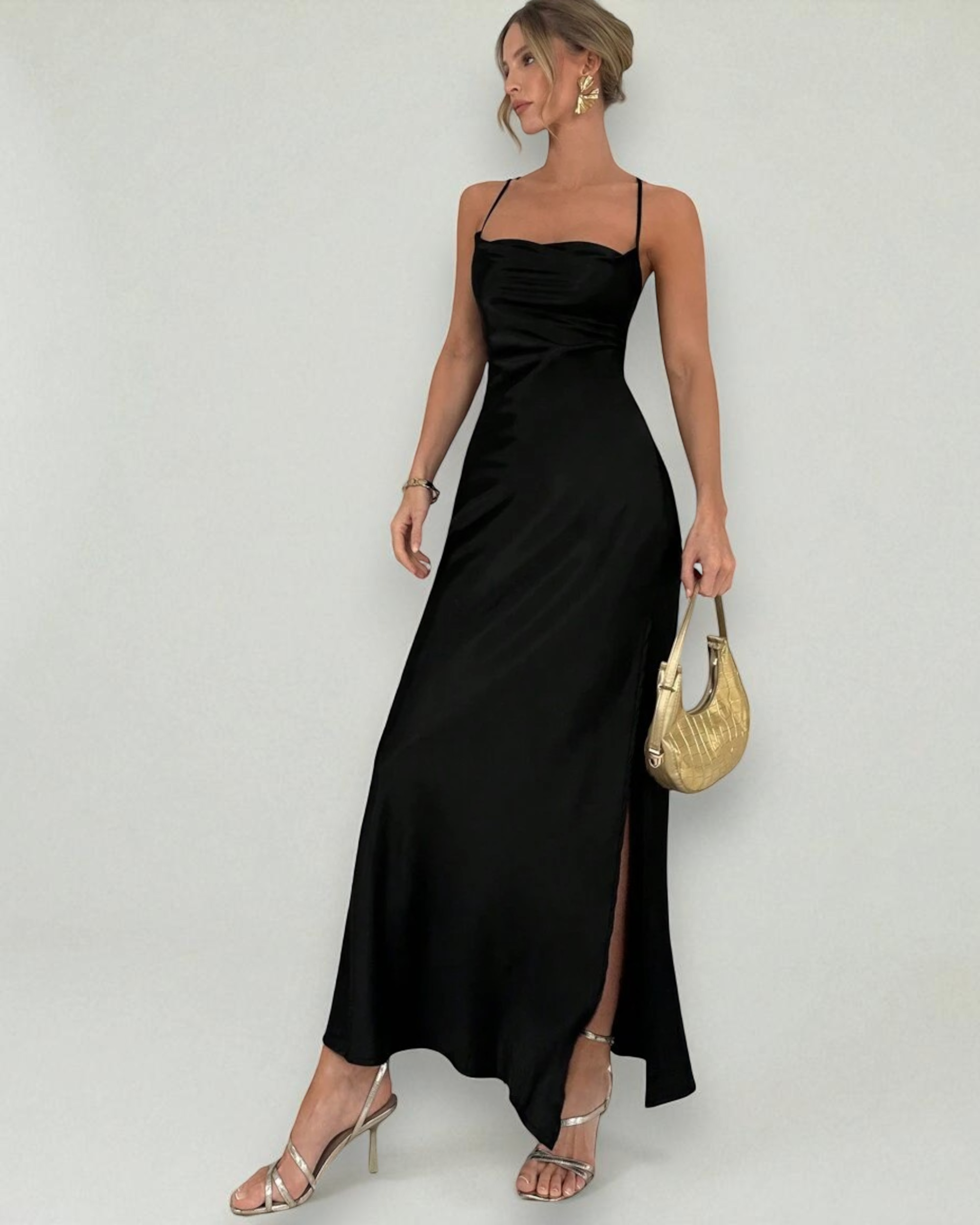 Liora™ |Cross-Back Bodycon Dress