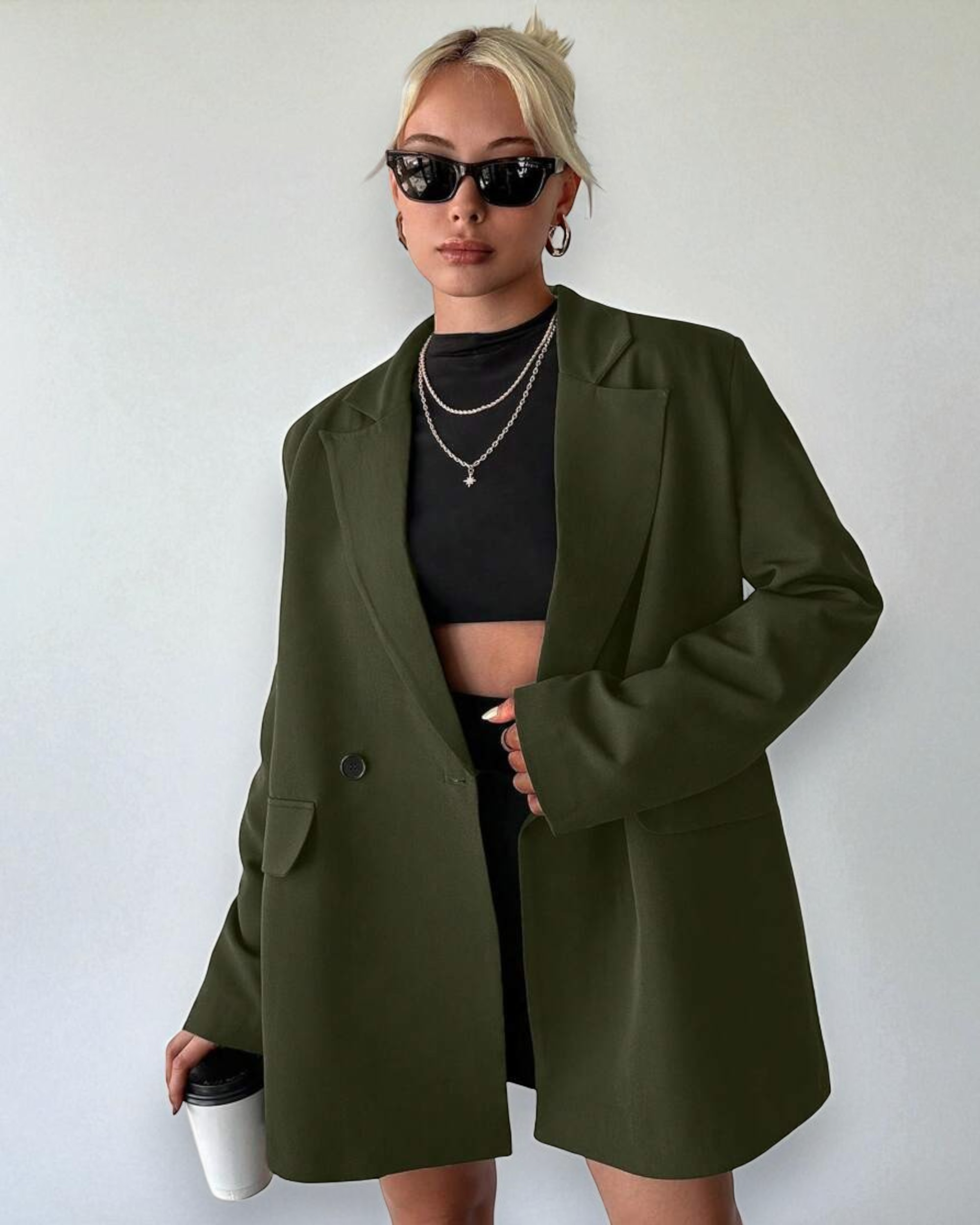 Liora™ | RueChic Double-Breasted Pocket Blazer
