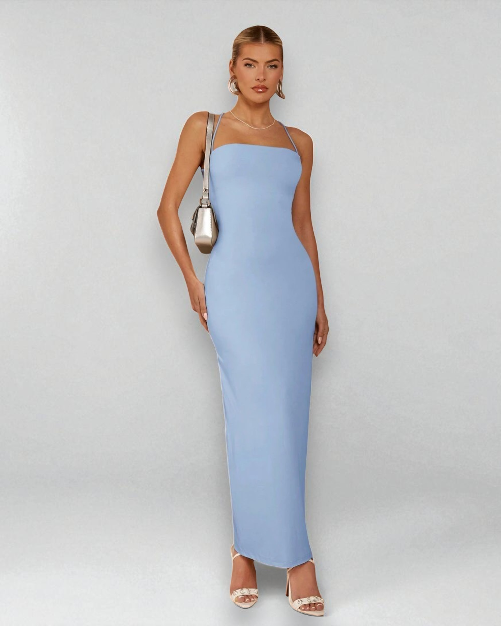 Liora™ | Bae Longline Back-Band Detail Dress