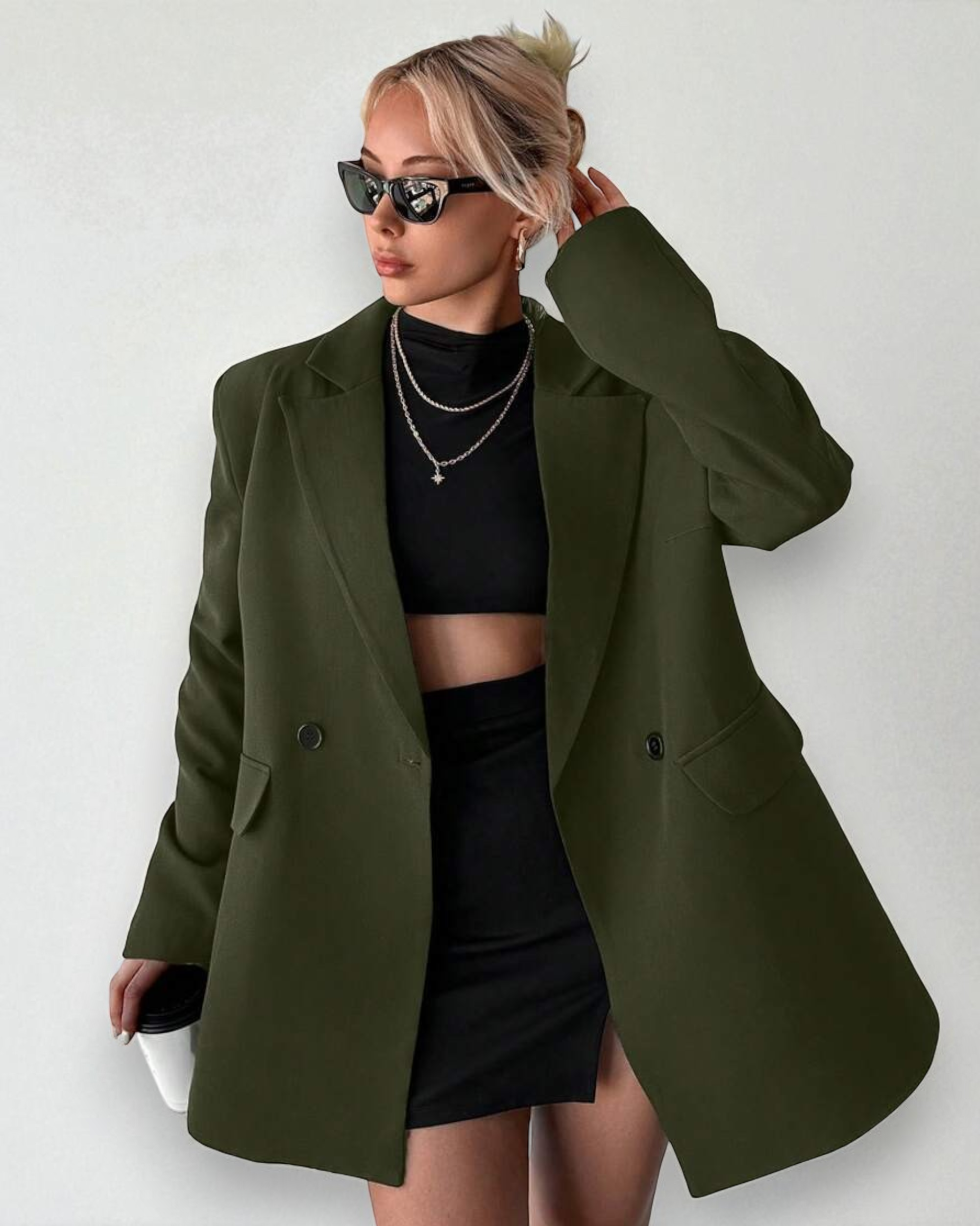 Liora™ | RueChic Double-Breasted Pocket Blazer